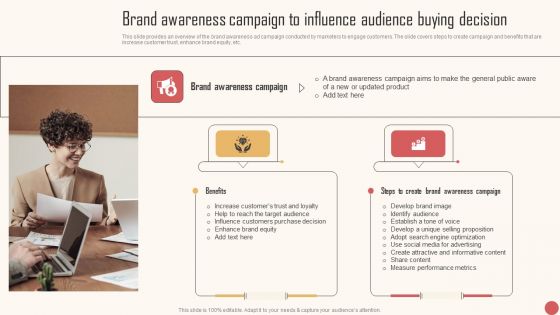 Brand Awareness Campaign To Influence Audience Buying Decision Graphics PDF Brand Awareness Campaign To Influence Audience Buying Decision Graphics PDF