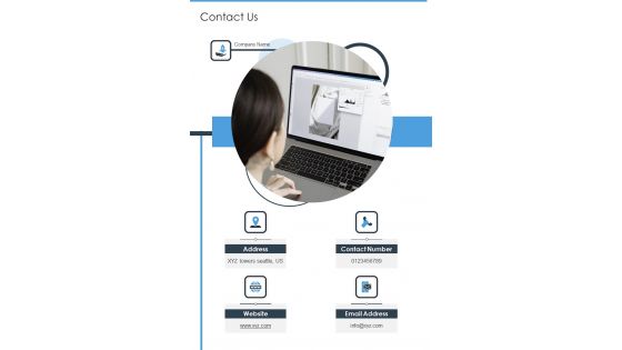 Brand Building And Promotion Proposal Contact Us One Pager Sample Example Document