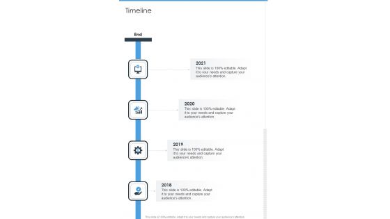 Brand Building And Promotion Proposal Timeline One Pager Sample Example Document