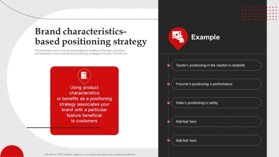 Brand Characteristics Based Positioning Strategy Brand Introduction Plan Themes PDF