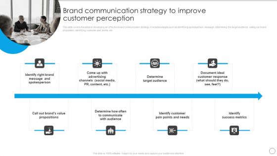 Brand Communication Strategy To Improve Customer Communication Strategy To Enhance Brand Value Brochure PDF