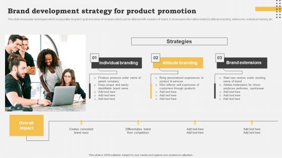 Brand Development Strategy For Product Promotion Inspiration PDF
