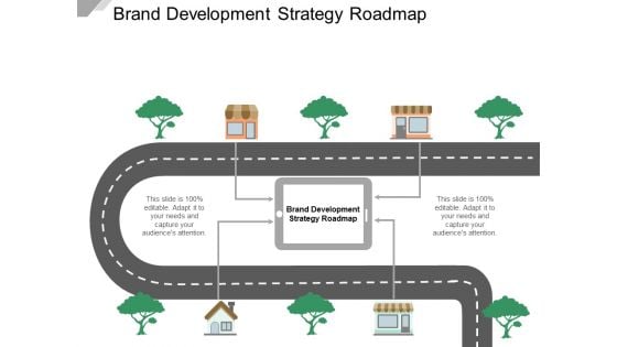 Brand Development Strategy Roadmap Ppt Powerpoint Presentation Styles Background Designs