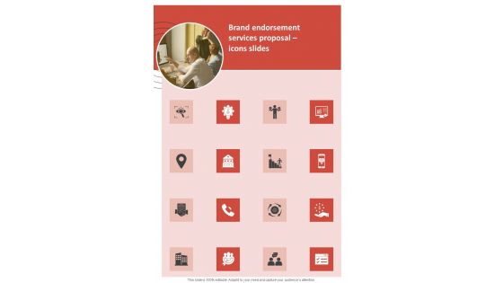 Brand Endorsement Services Proposal Icons Slides One Pager Sample Example Document Brand Endorsement Services Proposal Icons Slides One Pager Sample Example Document