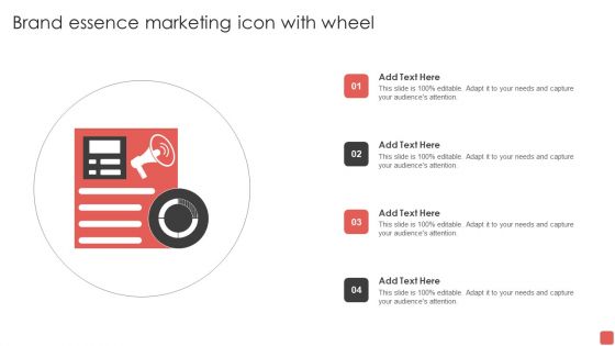 Brand Essence Marketing Icon With Wheel Clipart PDF
