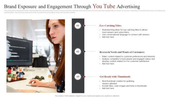 Brand Exposure And Engagement Through You Tube Advertising Ppt Slides Design Inspiration PDF