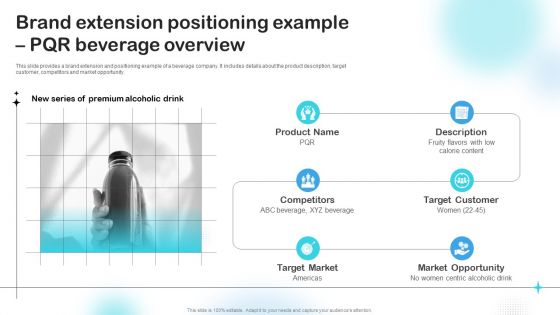 Brand Extension Positioning Example Pqr Beverage Overview Themes PDF Brand Extension Positioning Example Pqr Beverage Overview Themes PDF
