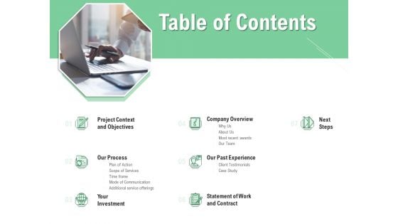 Brand Identification Designing Proposal Table Of Contents Professional PDF Brand Identification Designing Proposal Table Of Contents Professional PDF
