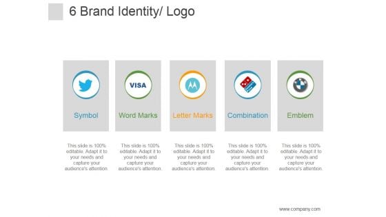 Brand Identity Logo Ppt PowerPoint Presentation Model