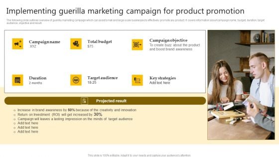 Brand Improvement Techniques To Build Consumer Loyalty Implementing Guerilla Marketing Campaign Topics PDF