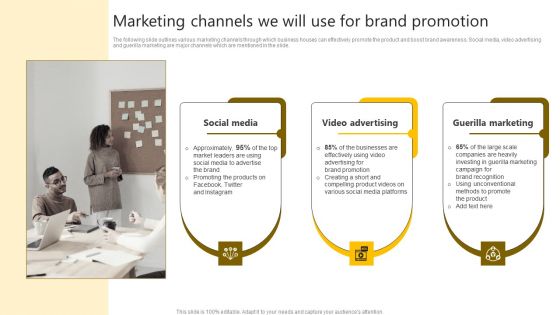 Brand Improvement Techniques To Build Consumer Loyalty Marketing Channels We Will Use For Brand Promotion Diagrams PDF