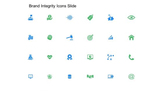 Brand Integrity Icons Slide Growth Ppt Powerpoint Presentation Pictures Slide