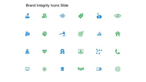 Brand Integrity Icons Slide Growth Ppt Powerpoint Presentation Pictures Slide