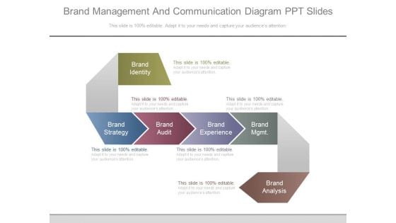 Brand Management And Communication Diagram Ppt Slides