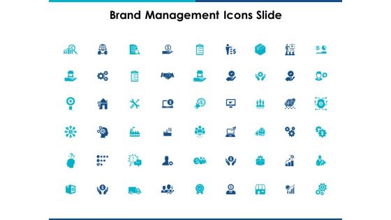 Brand Management Icons Slide Ppt Powerpoint Presentation Portfolio