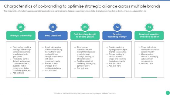 Brand Management To Enhance Characteristics Of Co Branding To Optimize Strategic Ideas PDF