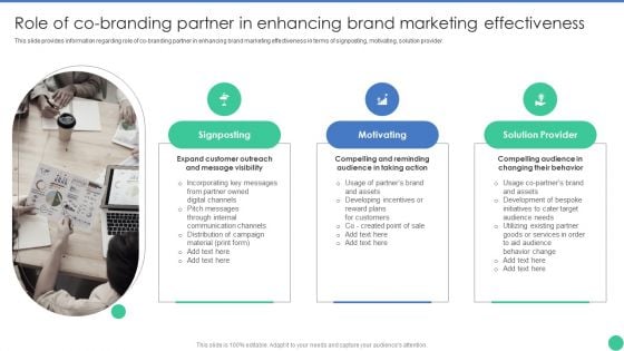 Brand Management To Enhance Role Of Co Branding Partner In Enhancing Brand Marketing Diagrams PDF