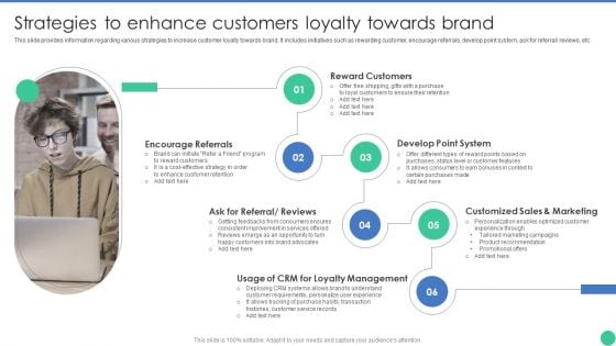 Brand Management To Enhance Strategies To Enhance Customers Loyalty Towards Brand Diagrams PDF