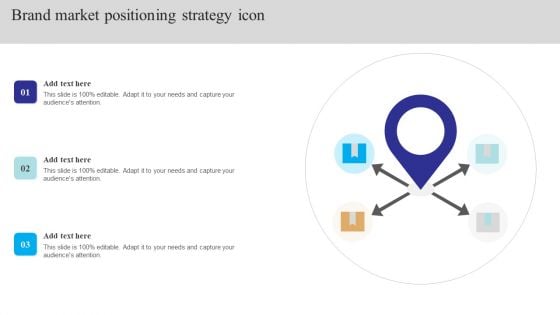 Brand Market Positioning Strategy Icon Brochure PDF