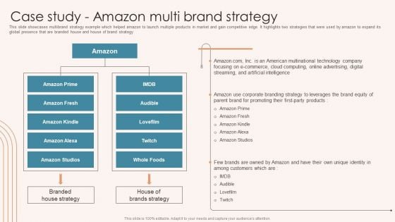 Brand Marketing Strategy Case Study Amazon Multi Brand Strategy Formats PDF