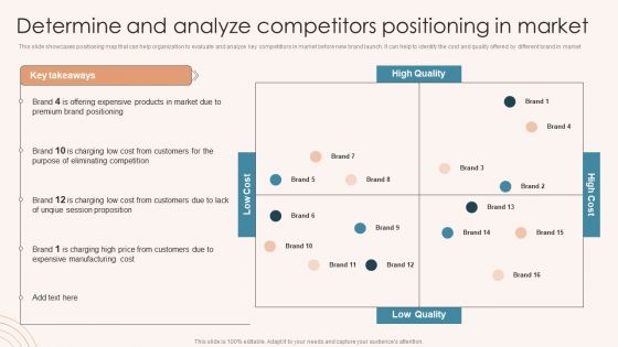 Brand Marketing Strategy Determine And Analyze Competitors Positioning In Market Information PDF