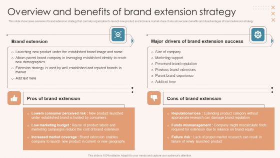 Brand Marketing Strategy Overview And Benefits Of Brand Extension Strategy Introduction PDF Brand Marketing Strategy Overview And Benefits Of Brand Extension Strategy Introduction PDF