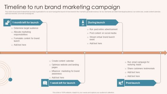 Brand Marketing Strategy Timeline To Run Brand Marketing Campaign Wd Information PDF Brand Marketing Strategy Timeline To Run Brand Marketing Campaign Wd Information PDF