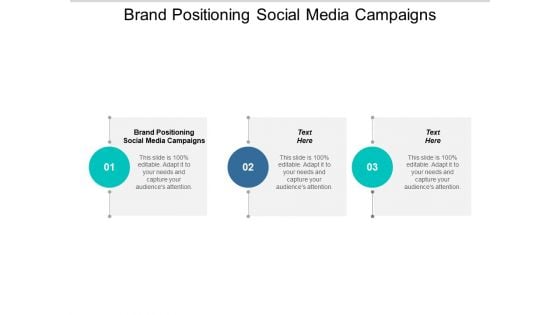 Brand Positioning Social Media Campaigns Ppt PowerPoint Presentation Styles Influencers Cpb