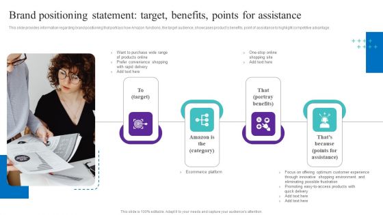 Brand Positioning Statement Target Benefits Points For Assistance Information PDF