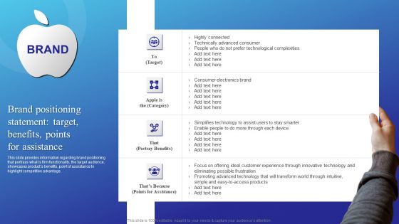 Brand Positioning Statement Target Benefits Points For Assistance Introduction PDF