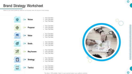 Brand Promotion And Management Plan Brand Strategy Worksheet Demonstration PDF
