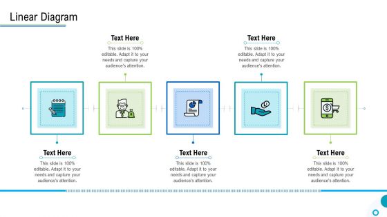 Brand Promotion And Management Plan Linear Diagram Clipart PDF