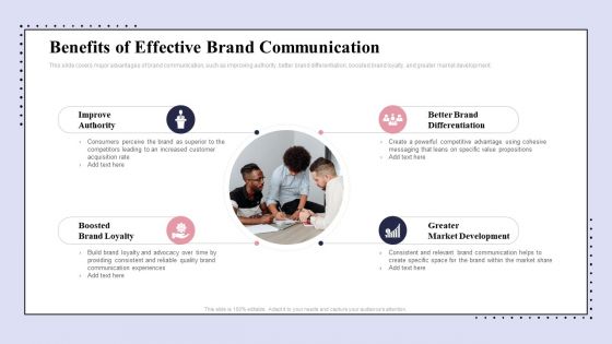 Brand Promotion Communication Strategy Benefits Of Effective Brand Communication Designs PDF