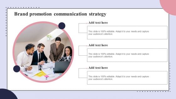 Brand Promotion Communication Strategy Clipart PDF Ppt Show Portfolio PDF