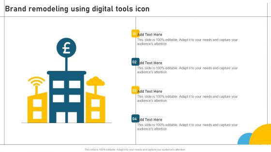 Brand Remodeling Using Digital Tools Icon Icons PDF