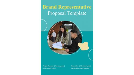 Brand Representative Proposal Template Example Document Report Doc Pdf Ppt