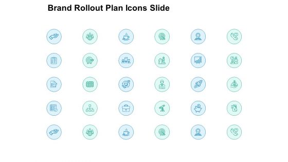 Brand Rollout Plan Icons Slide Arrow Ppt PowerPoint Presentation Professional Example Topics