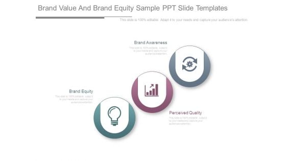 Brand Value And Brand Equity Sample Ppt Slide Templates