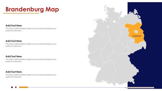 Brandenburg Map PowerPoint Presentation PPT Template PDF