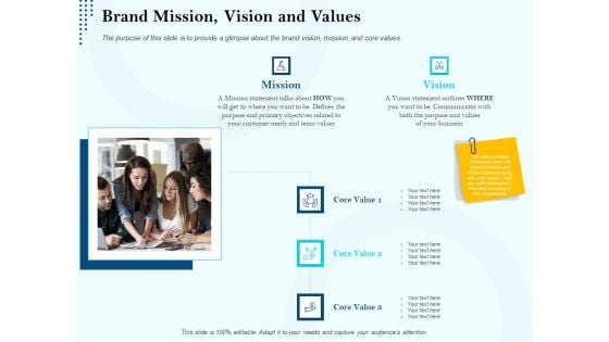 Branding Approach Marketing Strategies Brand Mission Vision And Values Ppt Inspiration Topics PDF