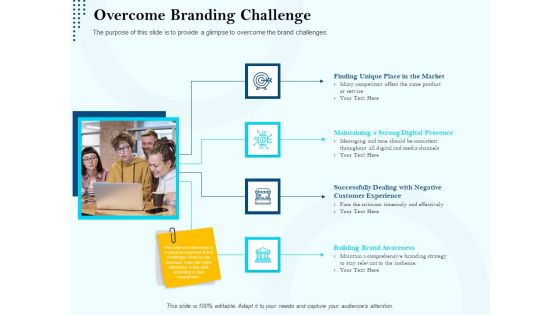 Branding Approach Marketing Strategies Overcome Branding Challenge Ppt Ideas Graphic Tips PDF