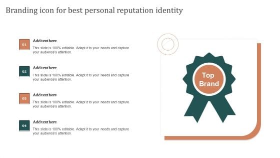 Branding Icon For Best Personal Reputation Identity Themes PDF