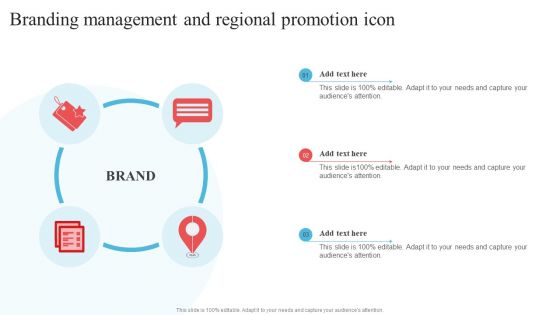 Branding Management And Regional Promotion Icon Professional PDF