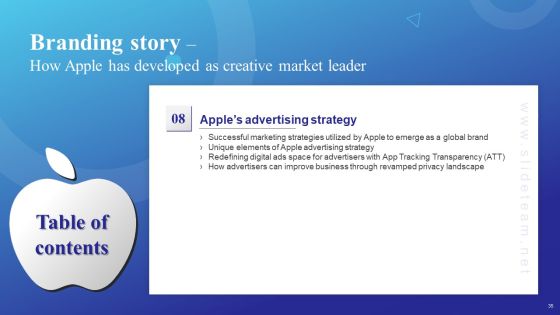 Branding Story How Apple Has Developed As Creative Market Leader Ppt PowerPoint Presentation Complete Deck With Slides Slide35