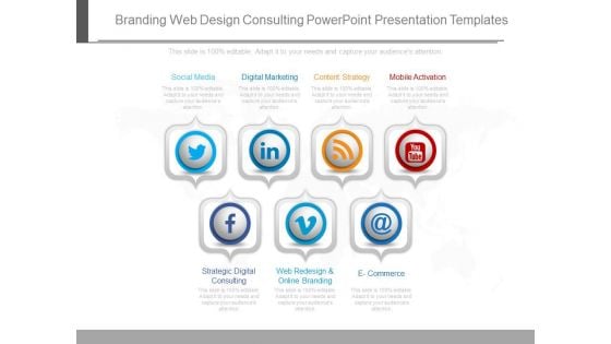 Branding Web Design Consulting Powerpoint Presentation Templates