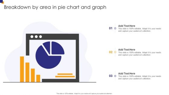 Breakdown By Area In Pie Chart And Graph Introduction PDF