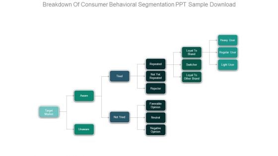 Breakdown Of Consumer Behavioral Segmentation Ppt Sample Download