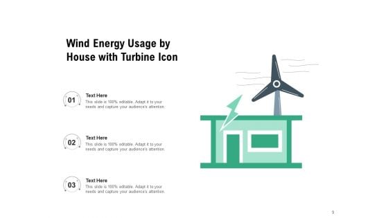 Breeze Wind Energy Icon Presenting Green Energy Ppt PowerPoint Presentation Complete Deck