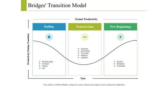 Bridges Transition Model Ppt PowerPoint Presentation Layouts Aids