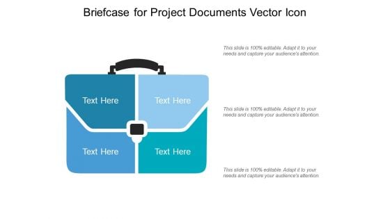 Briefcase For Project Documents Vector Icon Ppt PowerPoint Presentation Icon Shapes PDF